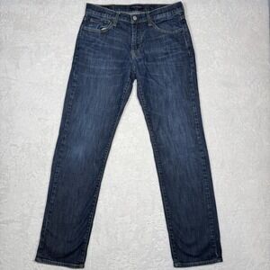 Lucky Brand 221 Mens Jeans 32x32 Mid Rise Straight Leg Dark Wash Stretch Denim